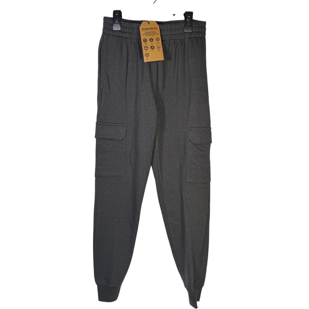 Avalanche Boys Gray Cargo Jogger Sweatpants Size Large 14/16